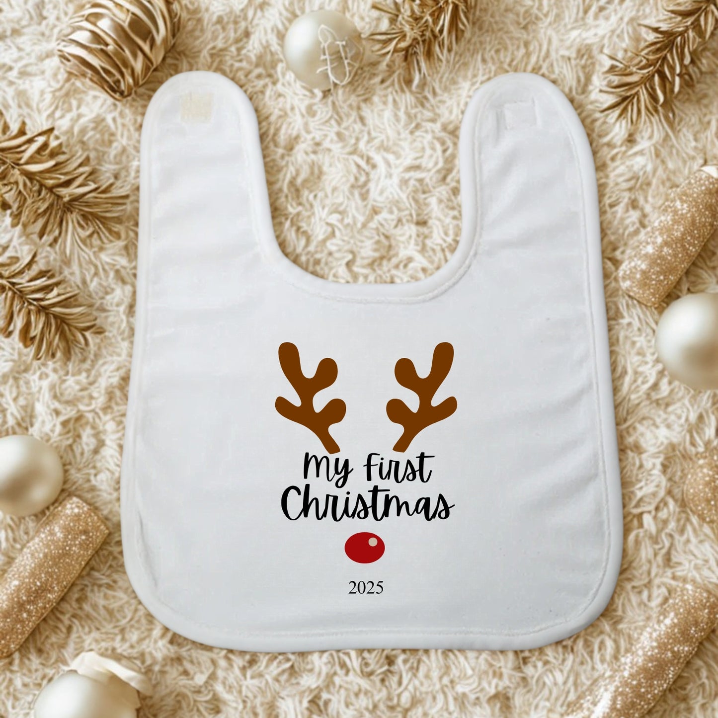 Baby's First Christmas - Personalised Reindeer Bear
