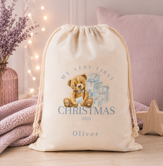 My Very First Christmas Personalised Santa Sack