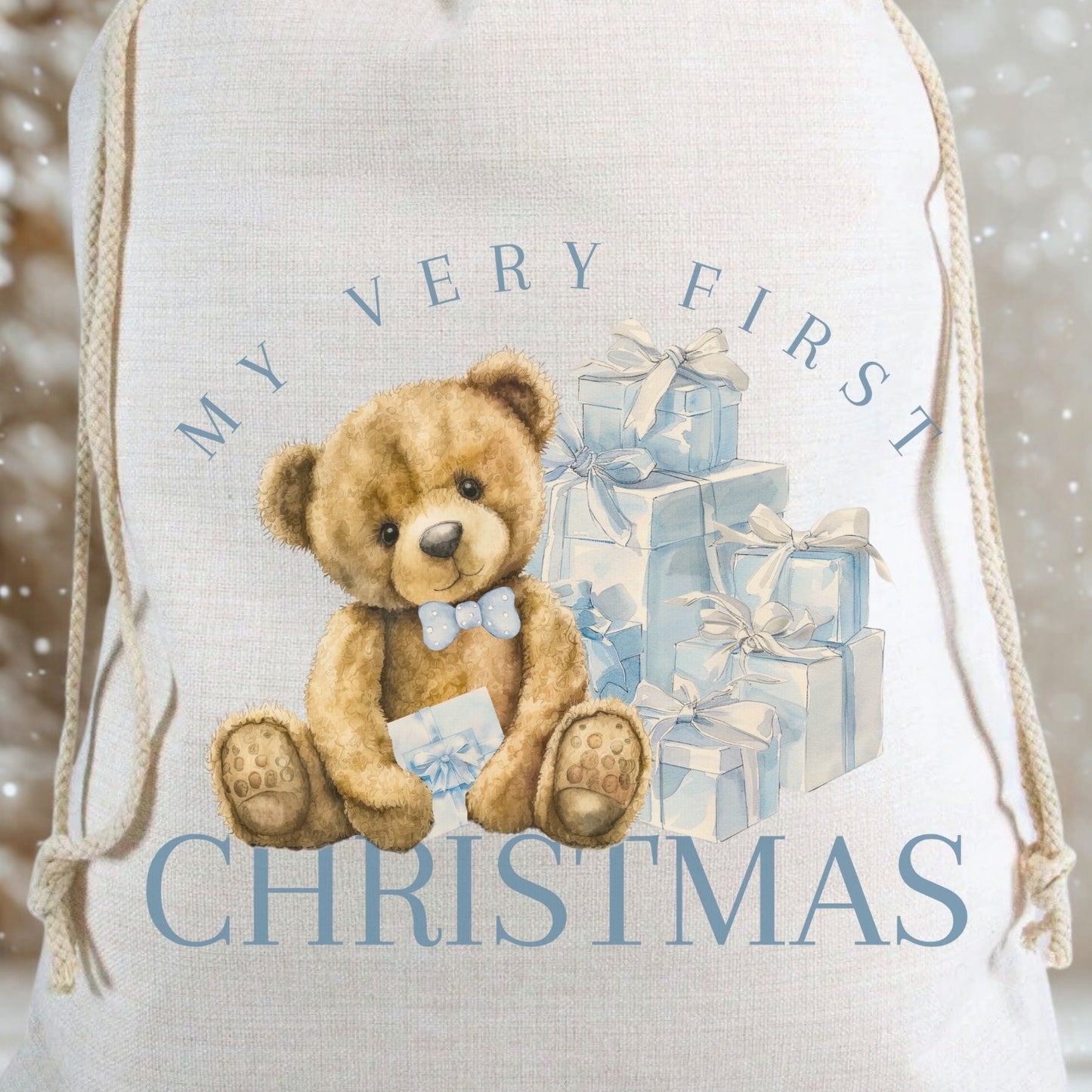 Personalised My Very First Christmas Luxury Santa Sack