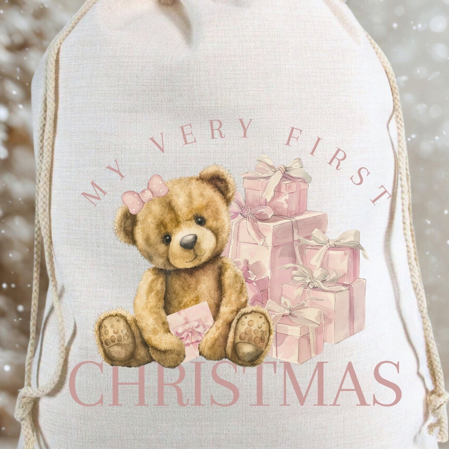 Personalised My Very First Christmas Luxury Santa Sack