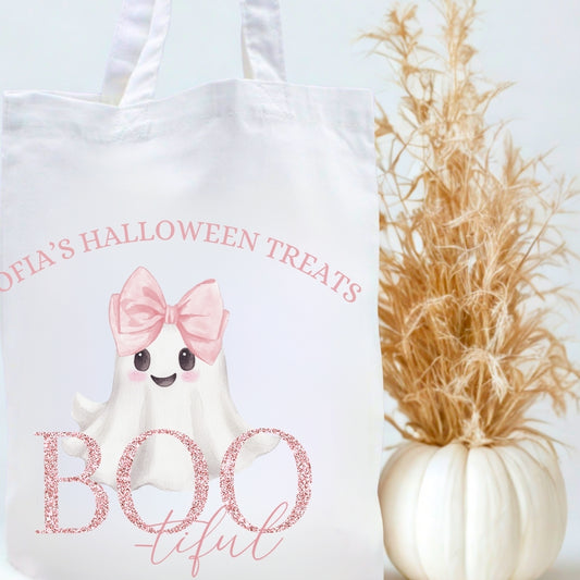Personalised Trick or Treat Tote Bag – BOOtiful Ghost