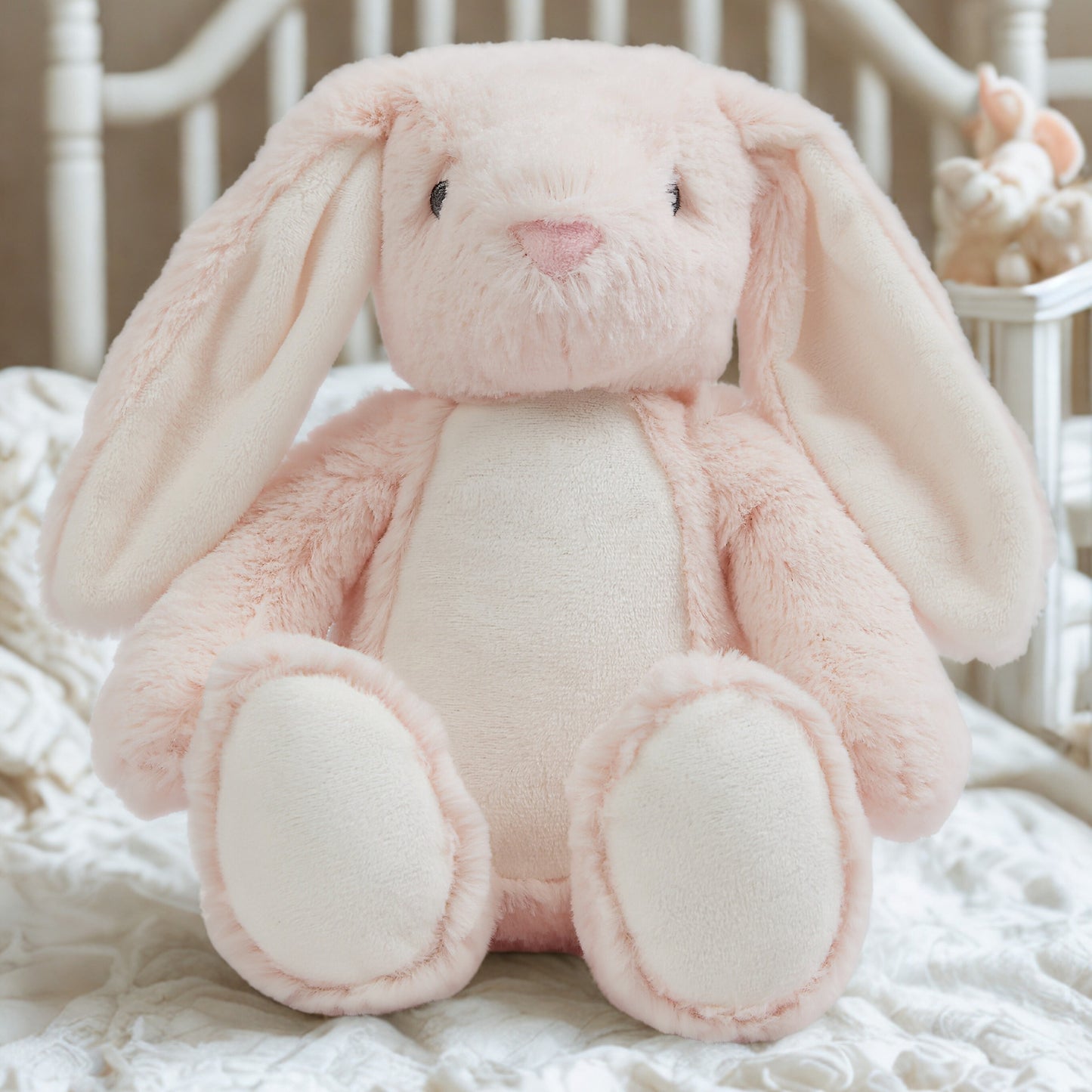 Personalised Baby New Born Bunny & Cushion set