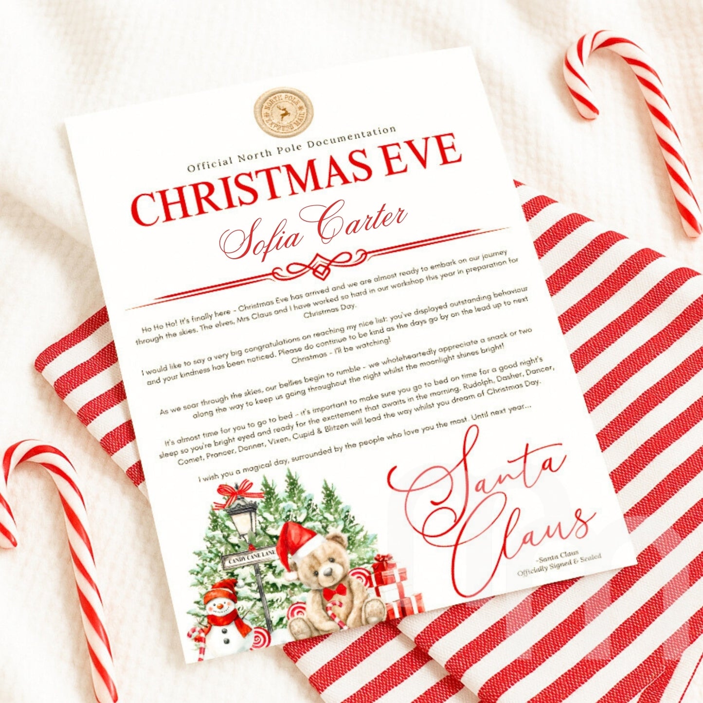 Personalised Christmas Eve Letter from Santa