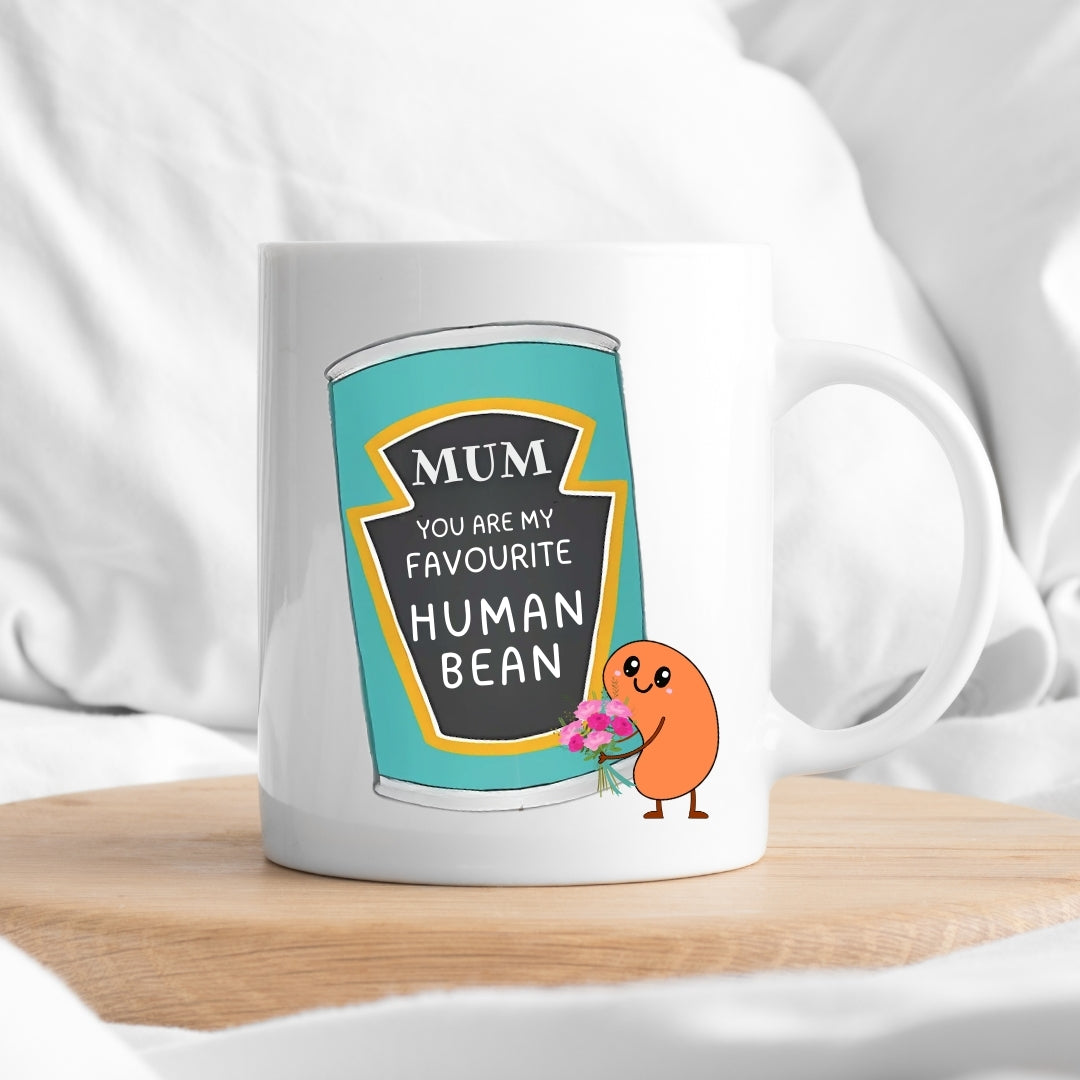 'You're My Favourite Human Bean' Gift Mug