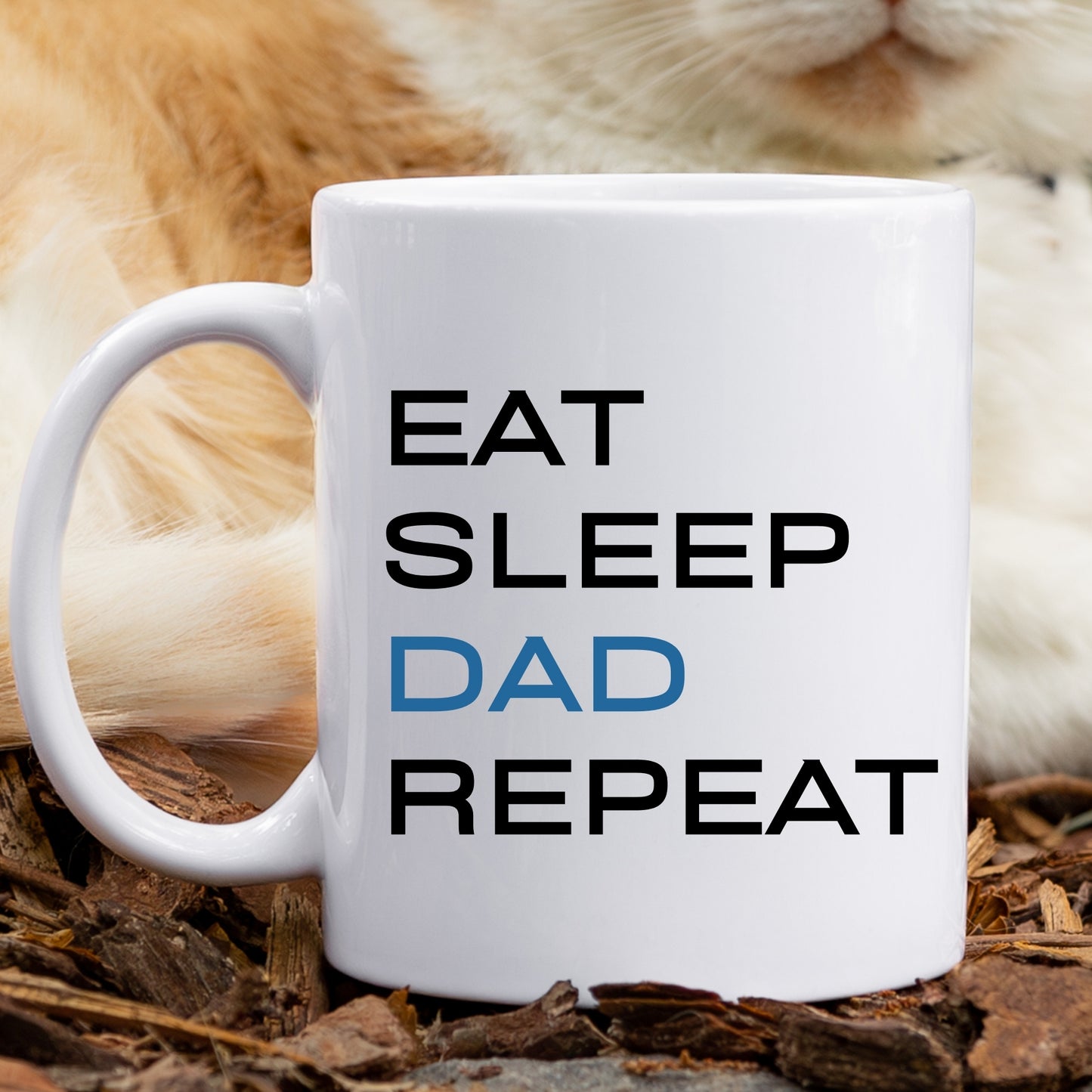 Eat, Sleep, DAD, Repeat Gift Mug