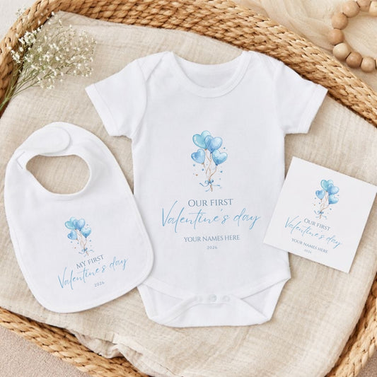 Personalised My First Valentines Day Keepsake Letterbox Gift Set