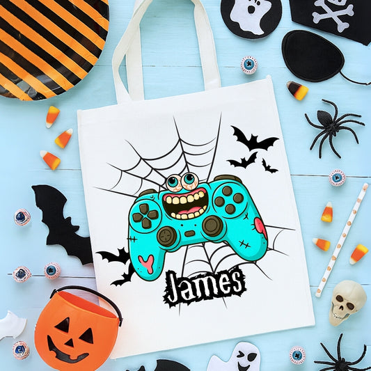 Personalised Trick or Treat Bags – Halloween Themed Game Controllers