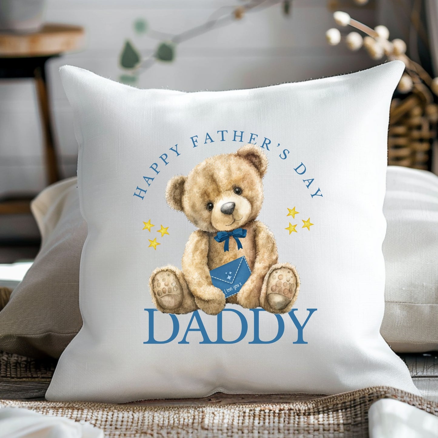 Customisable Happy Father's Day Cushion