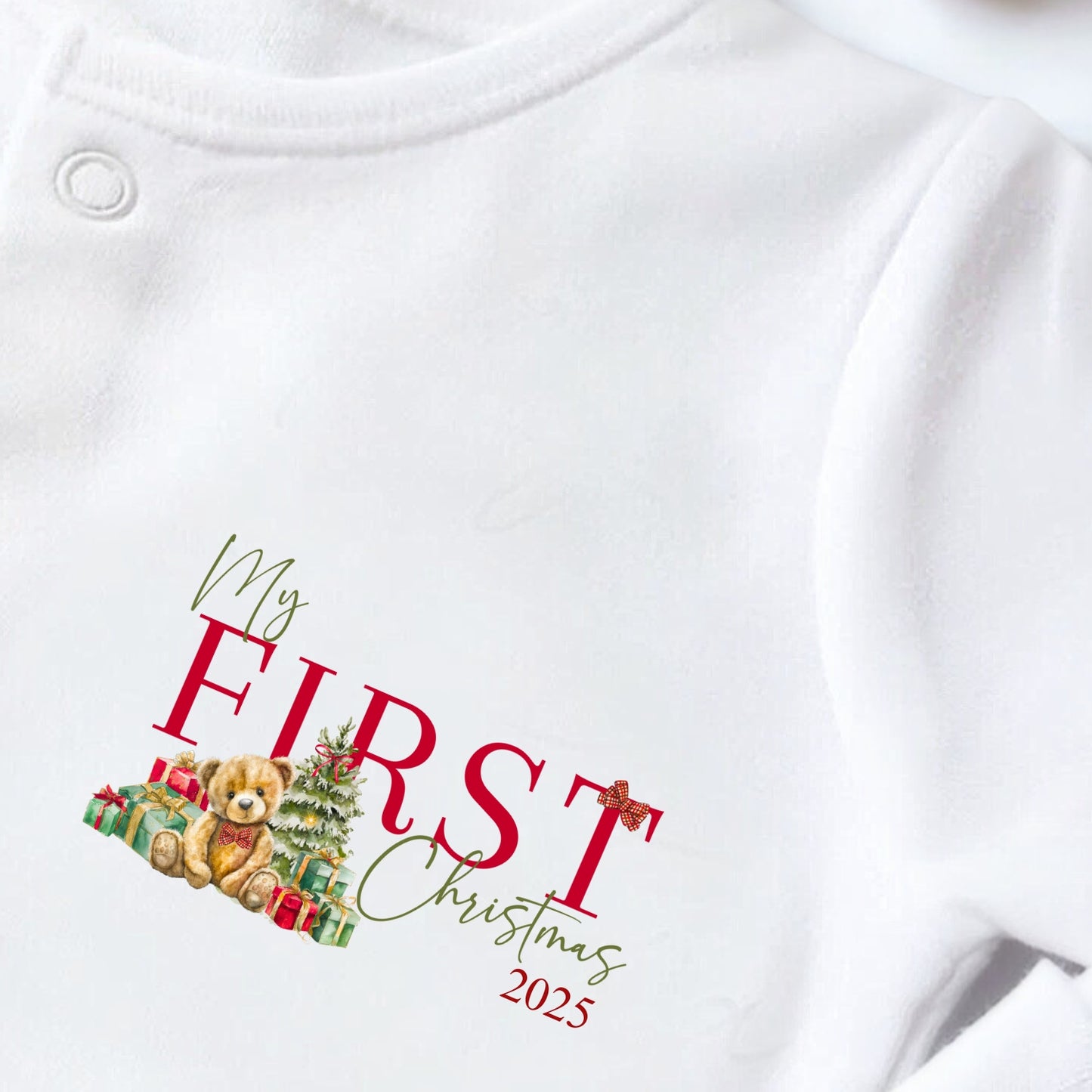 My First Christmas Baby Onesie & Vest Set