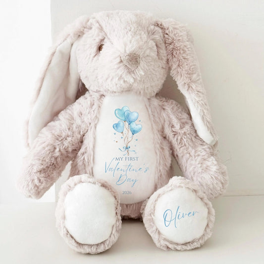 Baby's First Valentines Personalised Keepsake Bunny