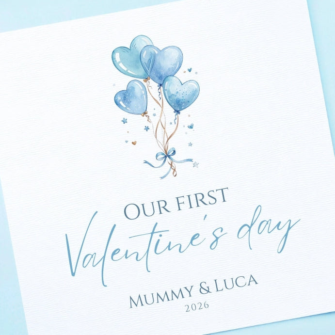 Personalised Baby's First Valentines Day Card
