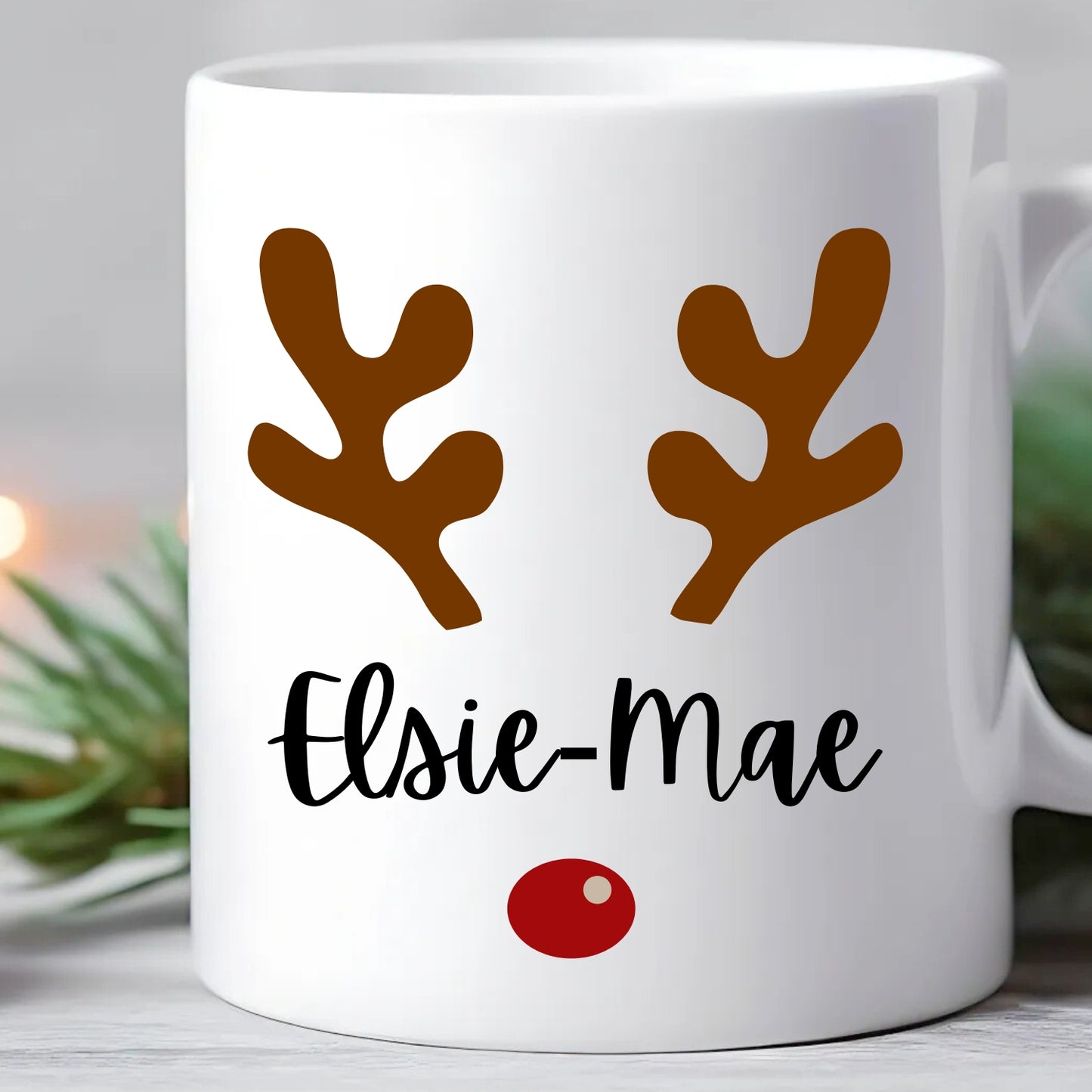 Personalised Children’s Christmas Reindeer Mug