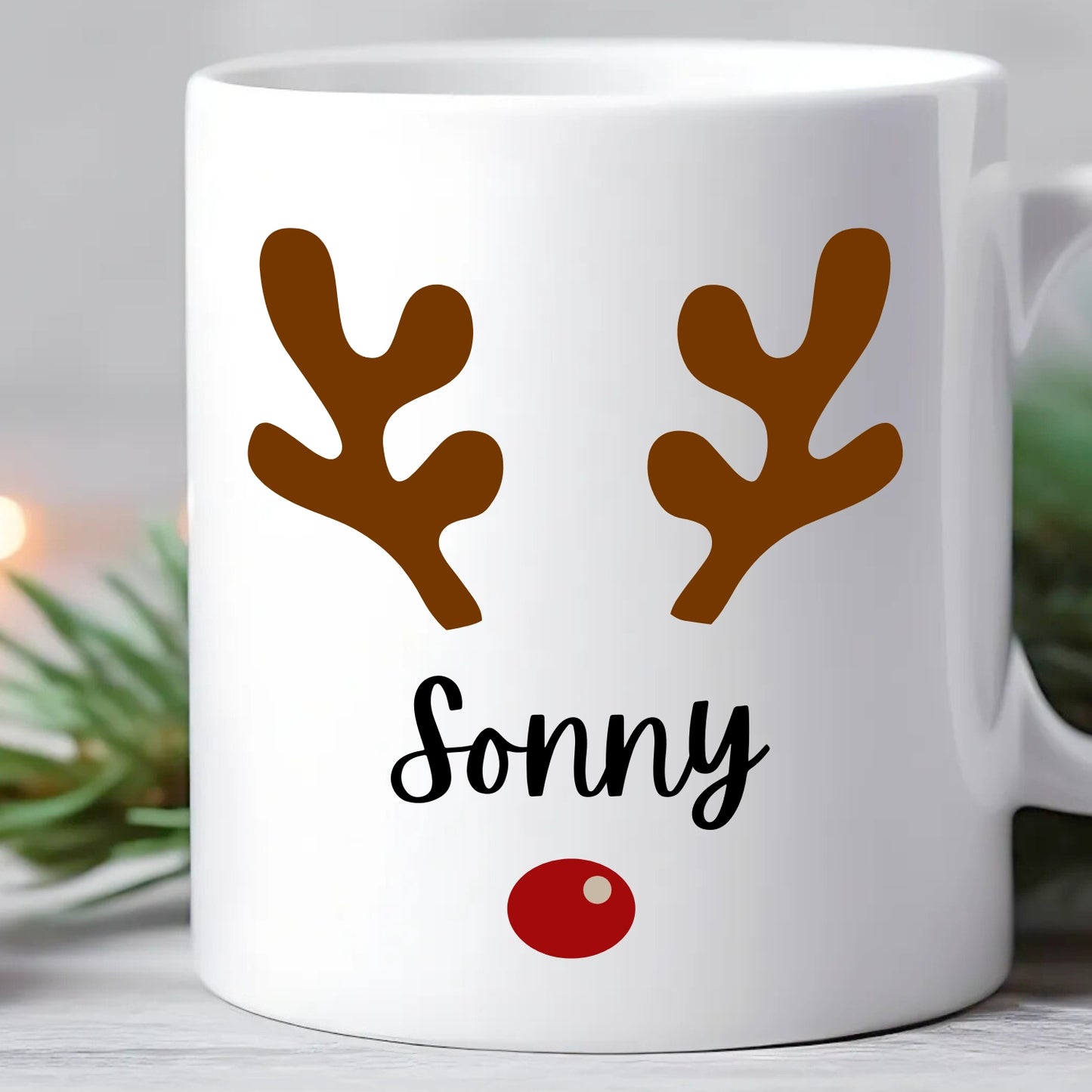 Personalised Children’s Christmas Reindeer Mug