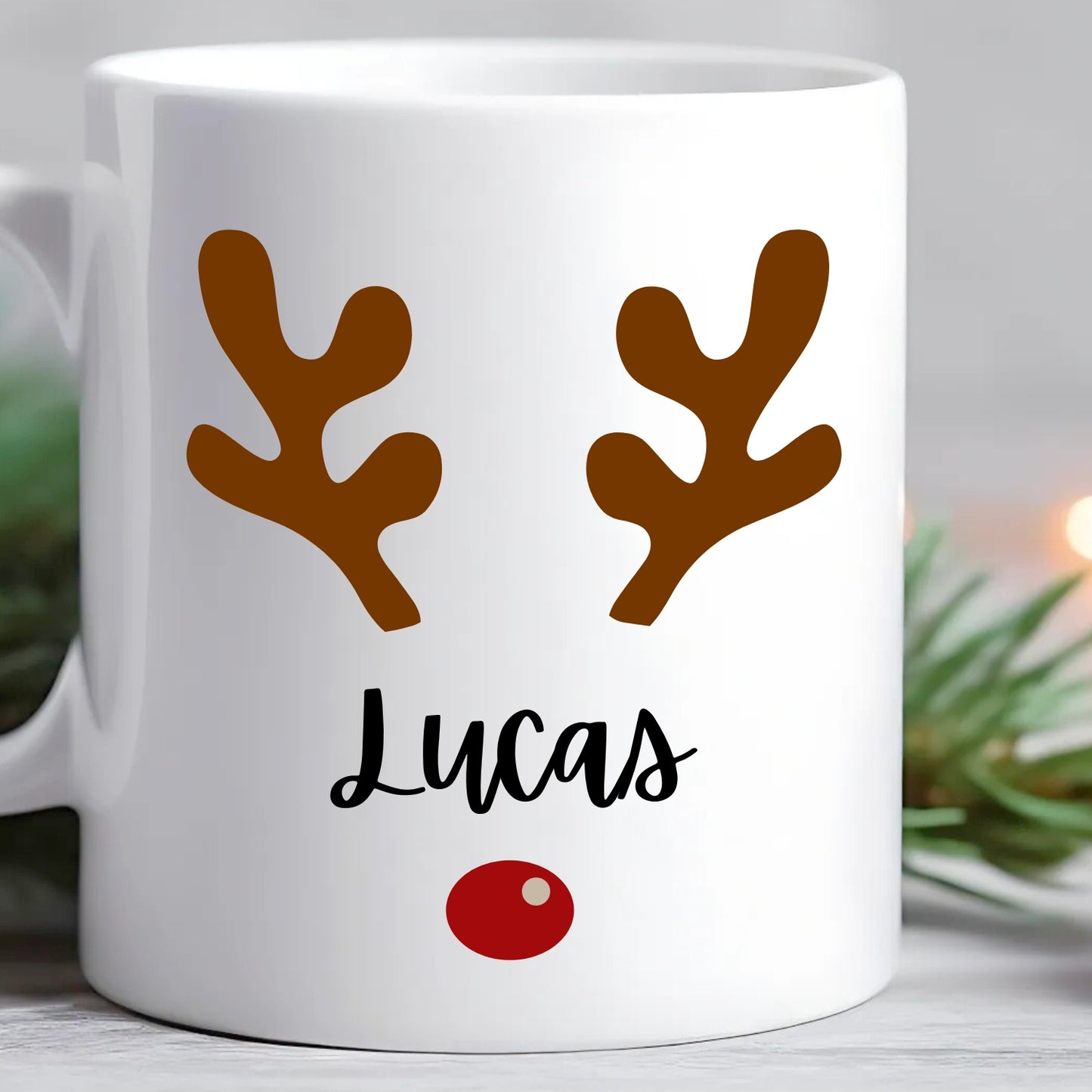 Personalised Children’s Christmas Reindeer Mug