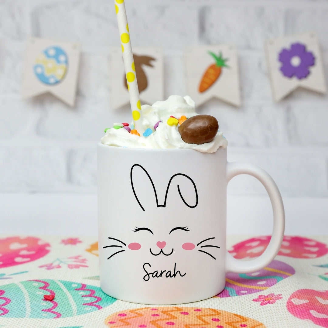 Personalised Easter Bunny Mug - Blue