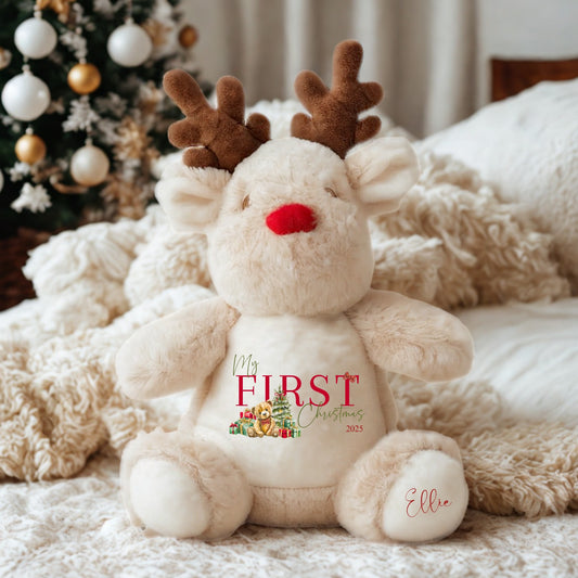 Baby’s First Christmas Sack – Teddy Bear Design Keepsake Gift Bag