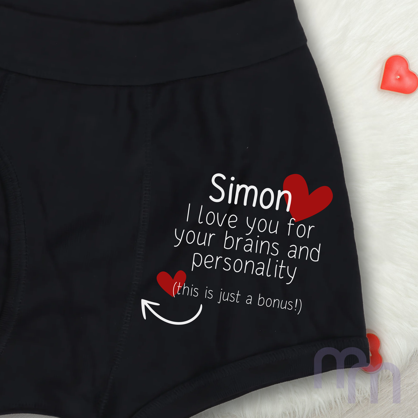 Personalised Valentines Boxer Shorts