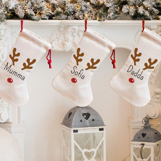 Luxury Personalised Matching Family Christmas Stockings