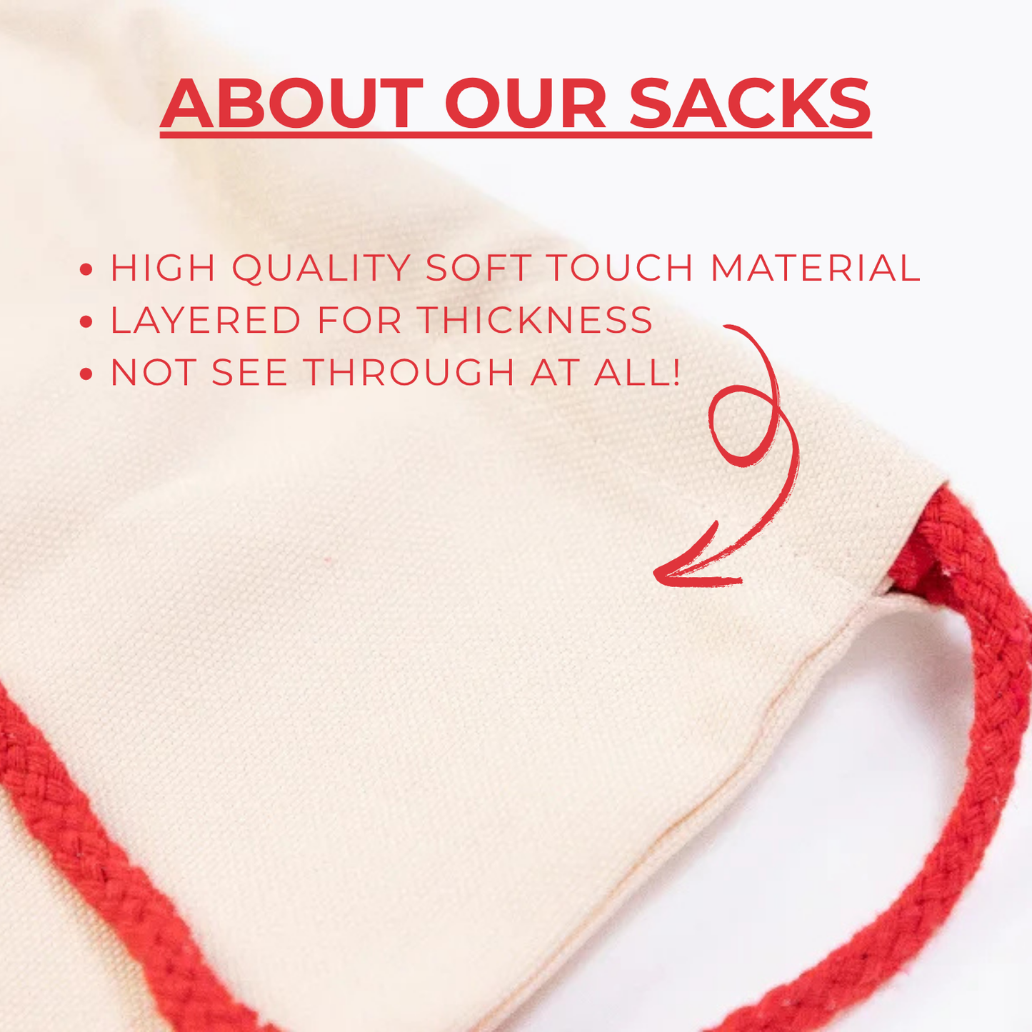 Customisable Monogram Santa Present Sack