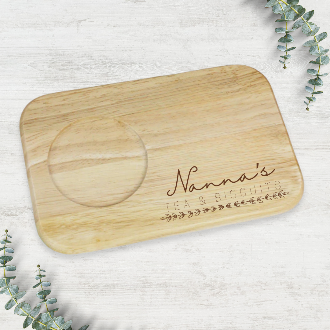 Personalised Mumma’s Tea & Biscuits Board - Text Only