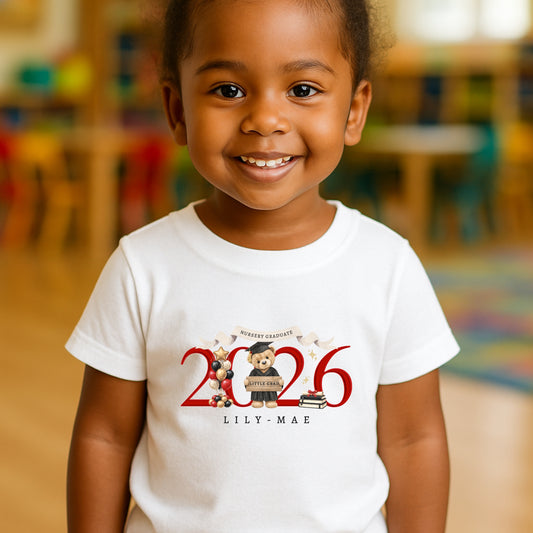 Nursery & Preschool 2026 Graduate Teddy T-Shirt