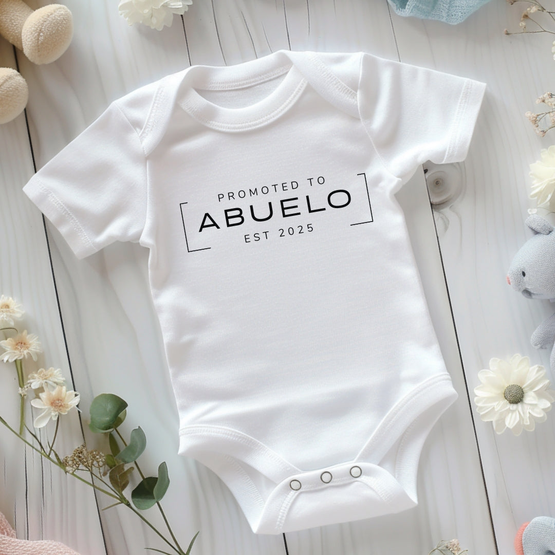 'Promoted to...' Personalised Pregnancy/Baby Announcement Vest