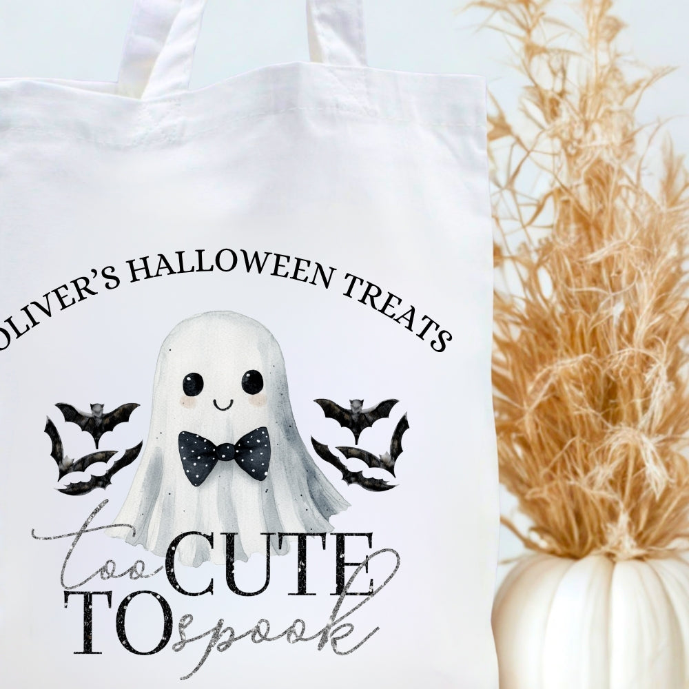 Personalised Halloween Trick or Treat Bag – Too Cute to Spook