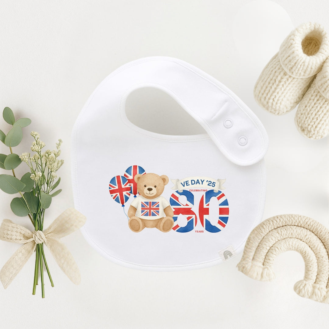 VE Day Commemorative Baby Bib - Various Designs
