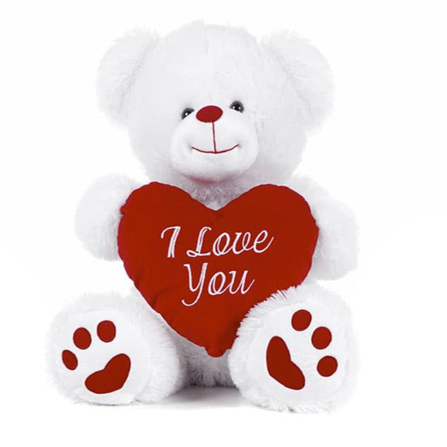 White 'I Love You' Heart Teddy Bear