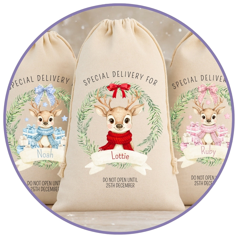 Personalised Christmas Stockings, Santa Sacks & Gift Bags