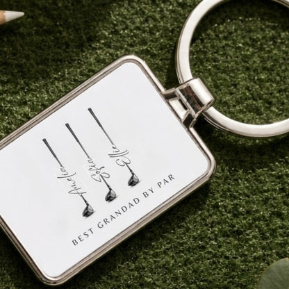 Personalised Golf Lover Keyring