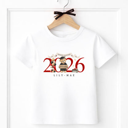 Nursery & Preschool 2026 Graduate Teddy T-Shirt
