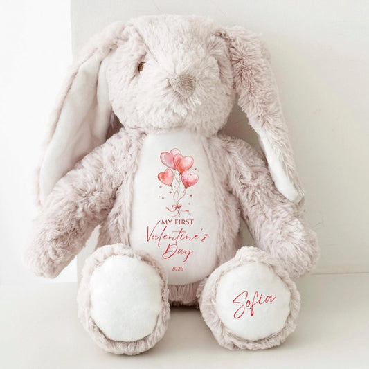 Baby's First Valentines Personalised Keepsake Bunny