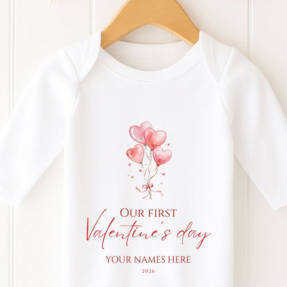 Baby's First Valentine's Day Onesie & Vest Set