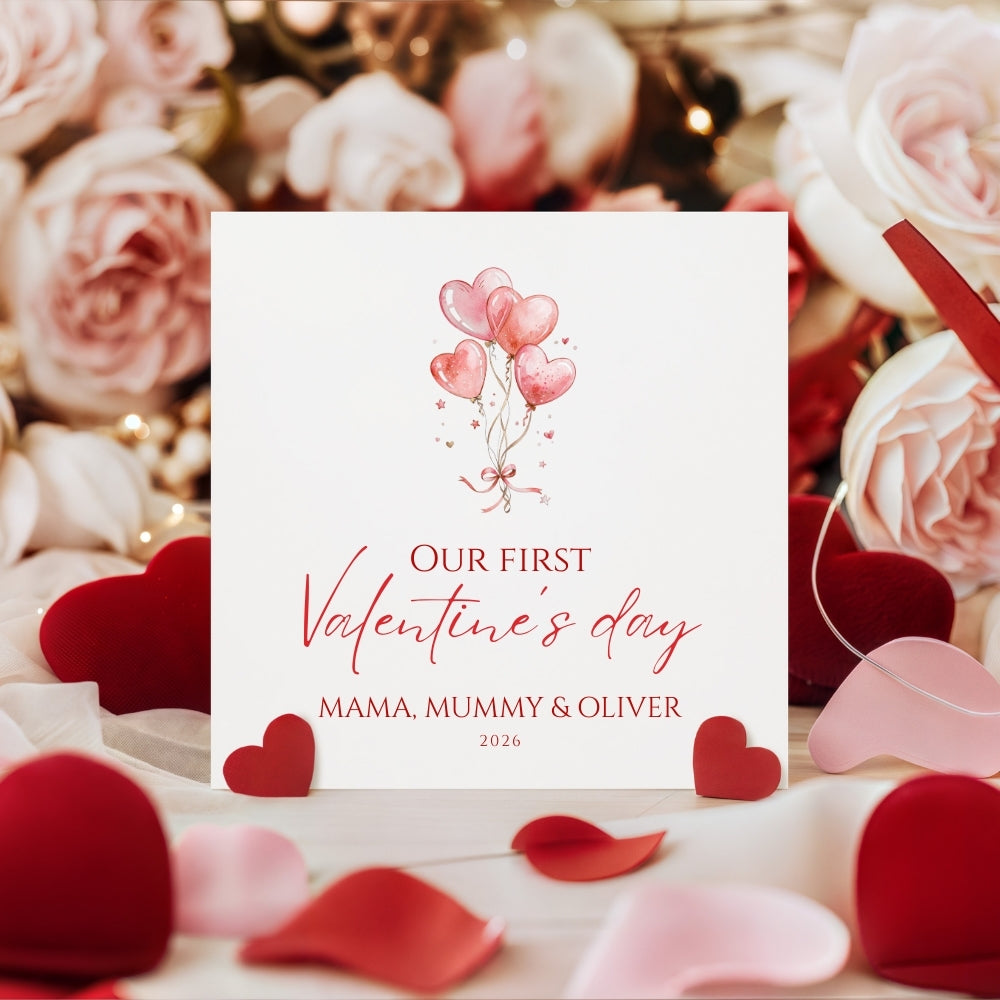 Personalised Baby's First Valentines Day Card