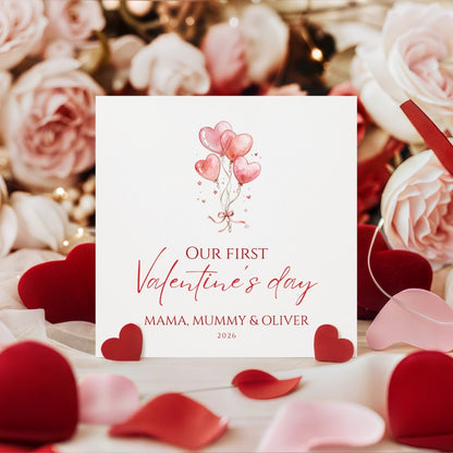 Personalised Baby's First Valentines Day Card