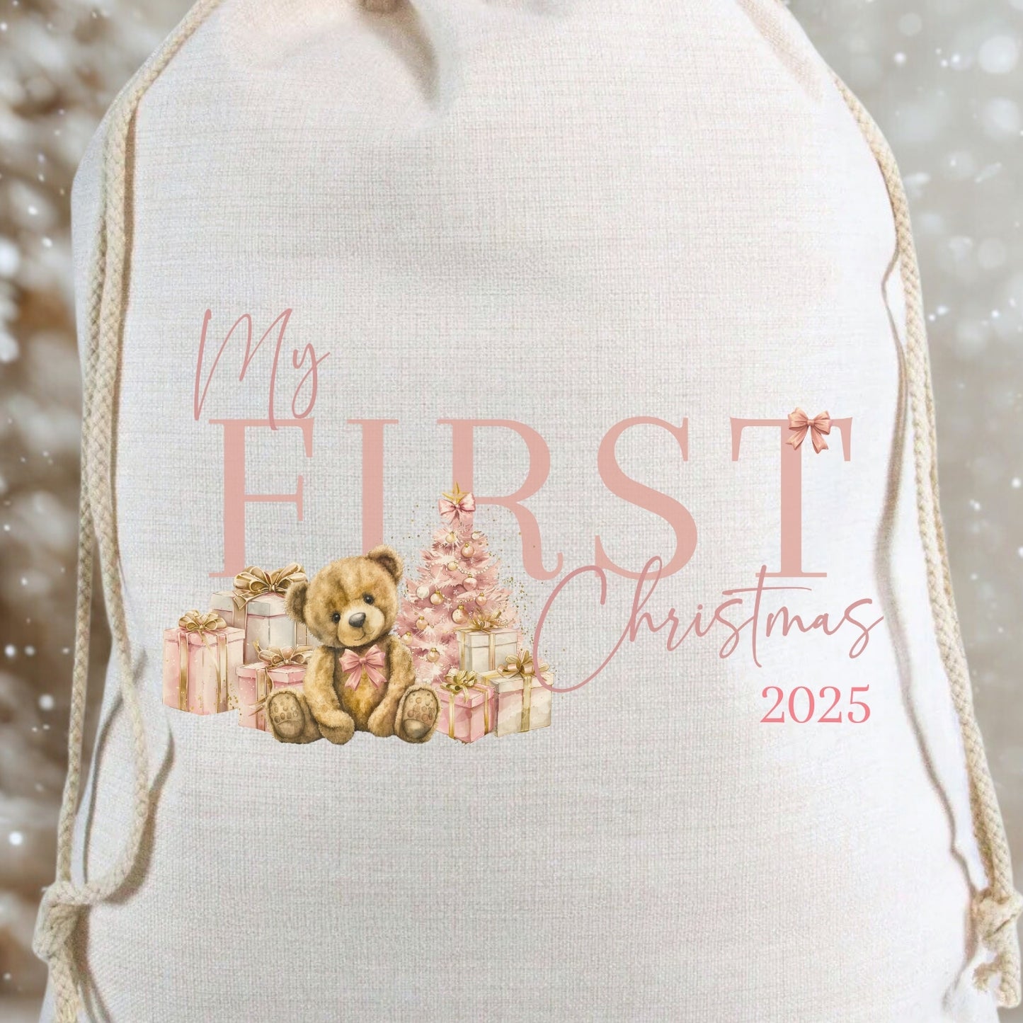 Personalised My First Christmas Luxury Santa Sack