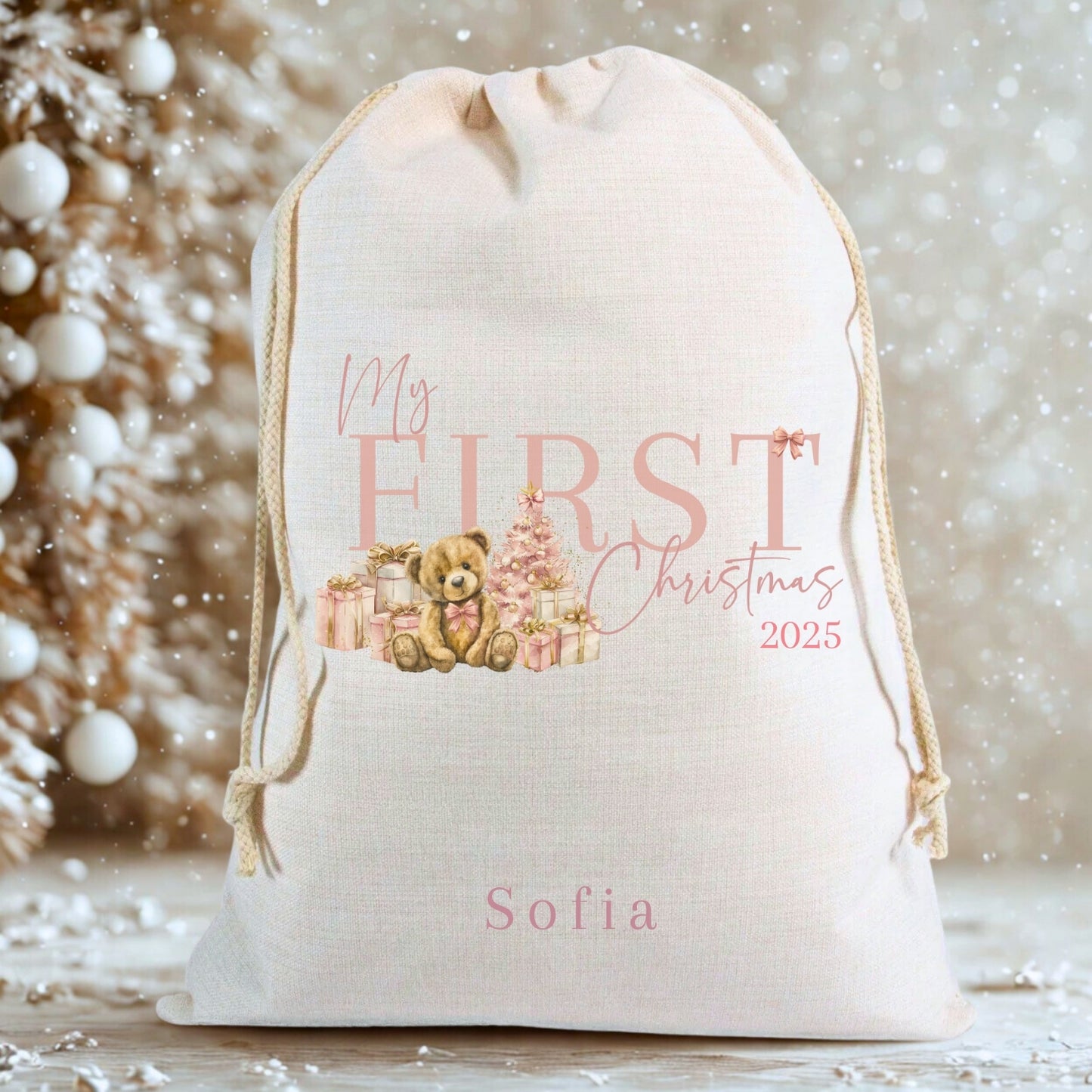 Personalised My First Christmas Luxury Santa Sack