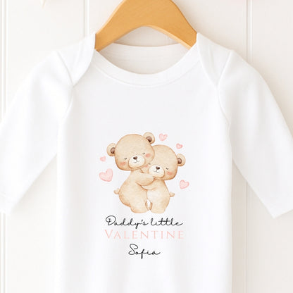 Personalised Little Valentine Onesie & Vest Set