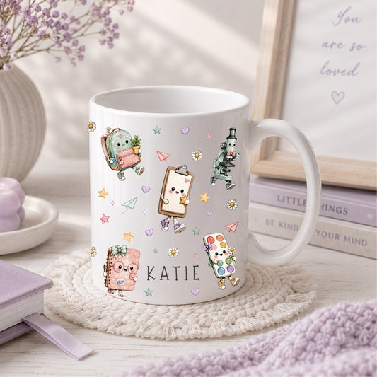 Personalised Adorable Classroom Characters - Teacher Gift Mug