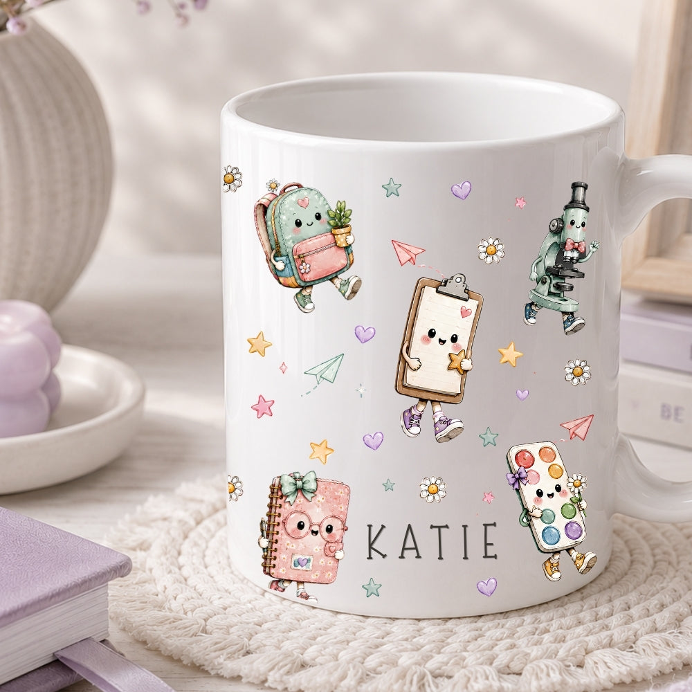 Personalised Adorable Classroom Characters - Teacher Gift Mug
