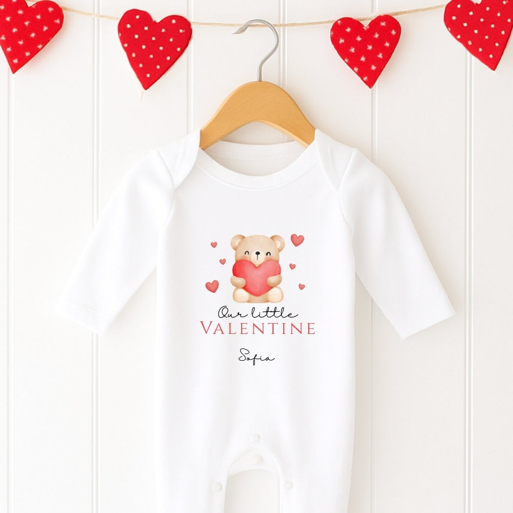 Personalised Little Valentine Onesie & Vest Set