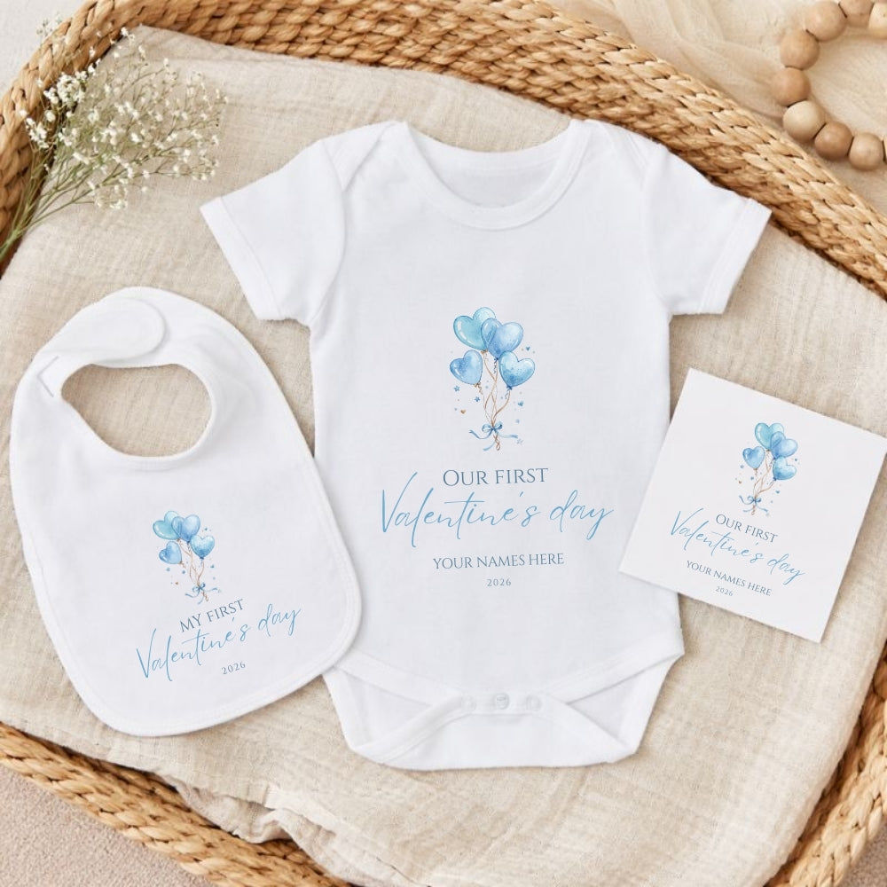 Personalised My First Valentines Day Keepsake Letterbox Gift Set