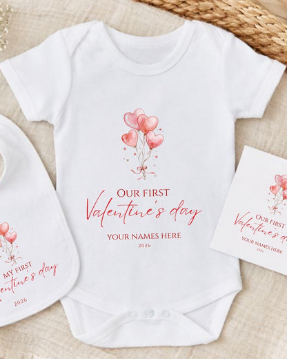 Personalised My First Valentines Day Keepsake Letterbox Gift Set