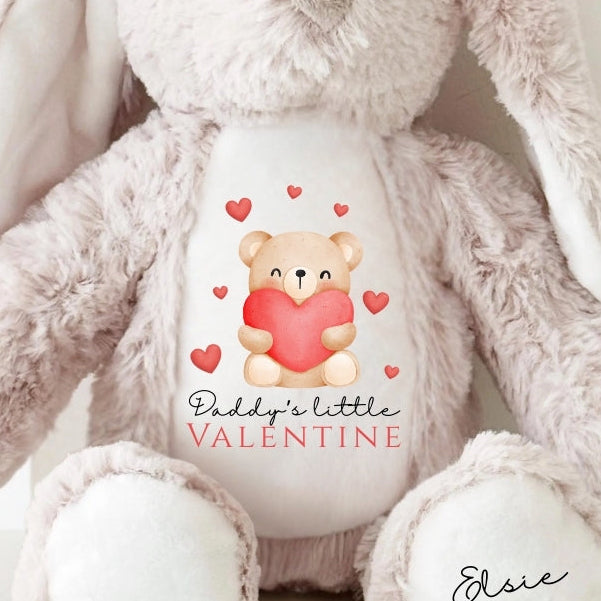 Personalised Little Valentine Bunny