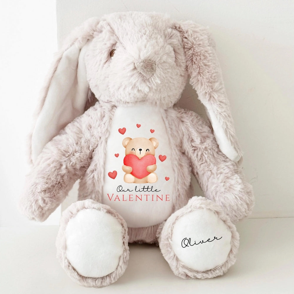 Personalised Little Valentine Bunny