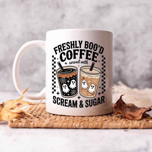 Freshly Booed Coffee Mug – Scream & Sugar