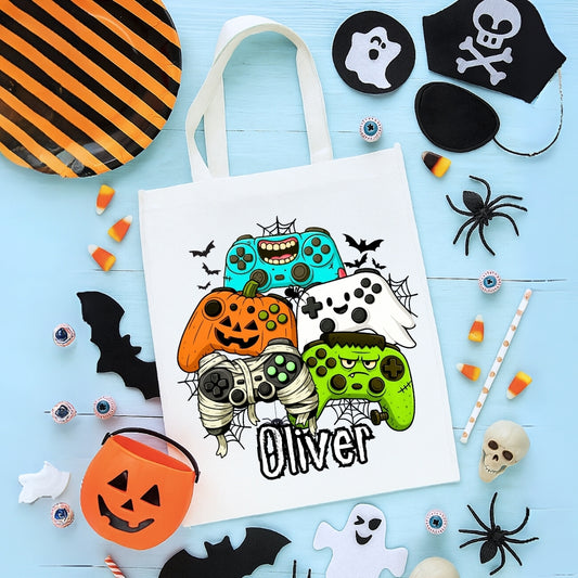 Personalised Trick or Treat Bags – Halloween Themed Game Controllers