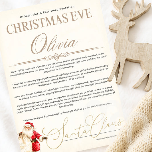 Personalised Christmas Eve Letter from Santa