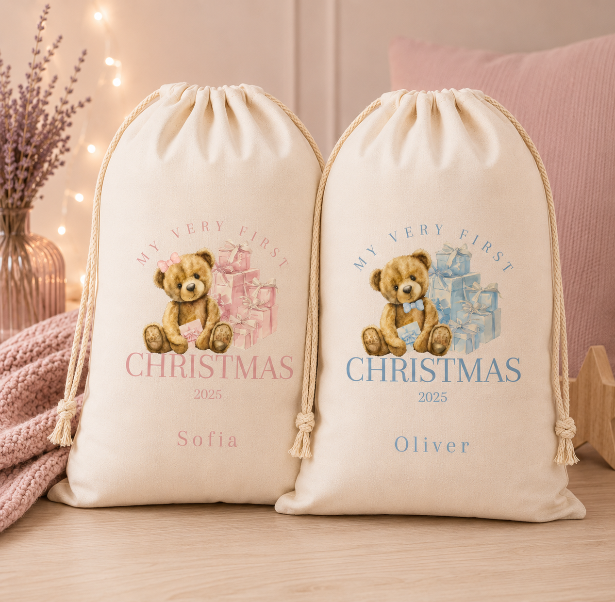 My Very First Christmas Personalised Santa Sack